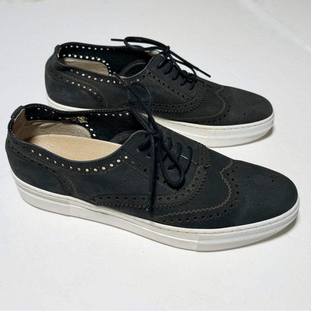 Maiden Lane Leather Wingtip Oxfords